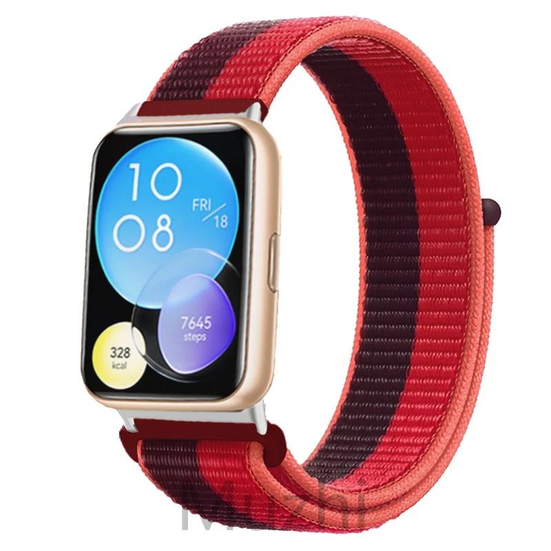 Nylonband für Huawei Watch Fit 2 Strap Smartwatch-Zubehör Ersatz-Armband Correa Huawei Watch fit2 active For huawei fit 2
