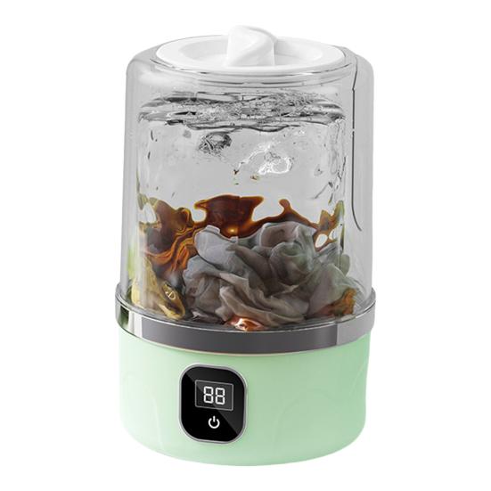 Tragbare Mini-Waschmaschine Unterwäsche Socken Waschmaschine Große Kapazität Digital grün