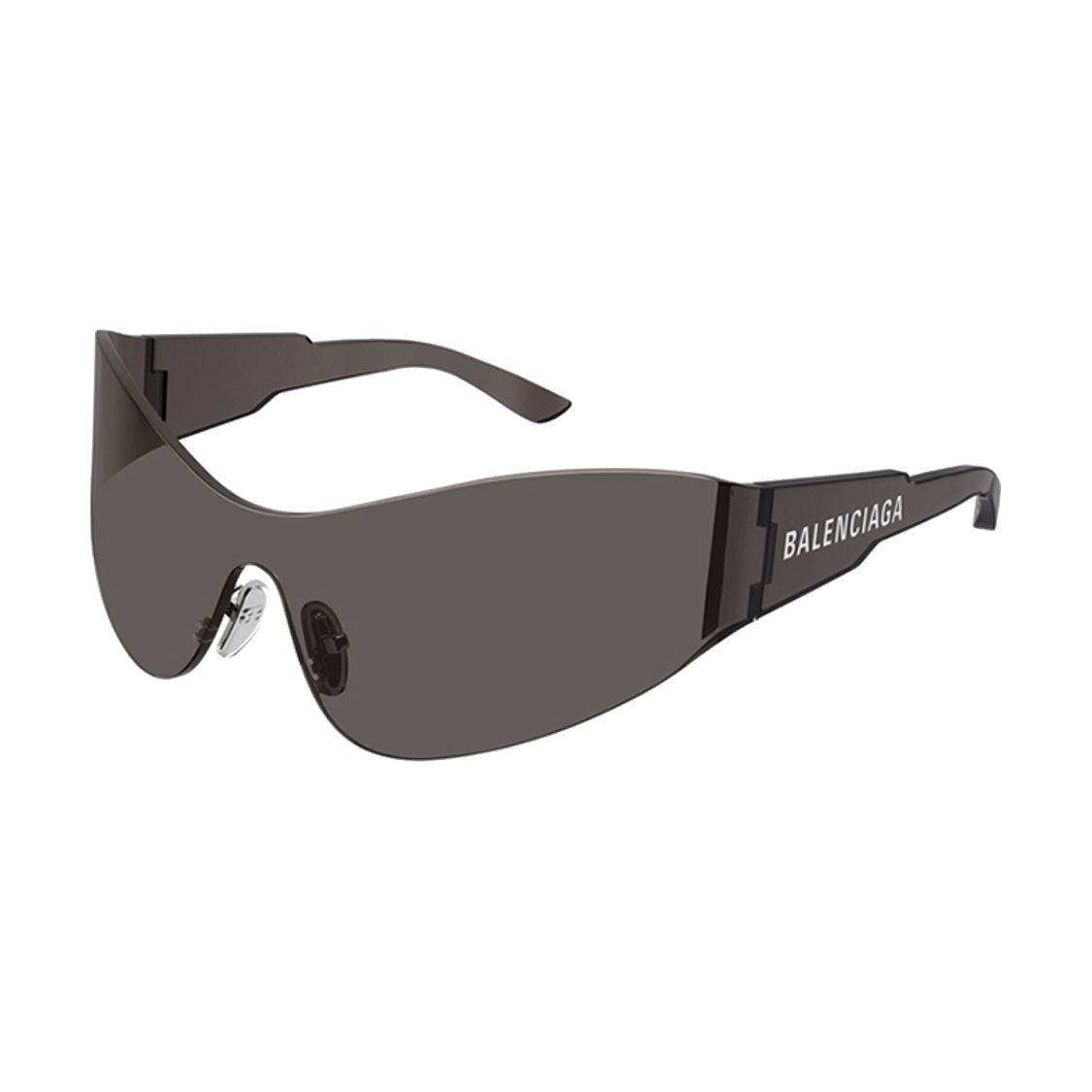 Balenciaga Mono-Rahmen Sonnenbrille Grau Damen Brillen BB0257S-001 Basic Packaging-Eyeglass Case,99,Black black