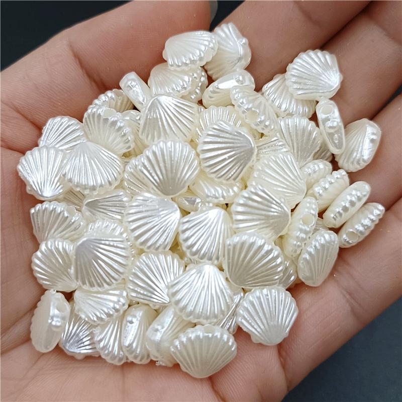 Perlen für die Schmuckherstellung, Schlüsselanhänger, 50/100 Stück, Armband, Halskette, DIY, kreativ, einzigartig, handgefertigt, Bastelbedarf, Muschel Shell2  100PCS