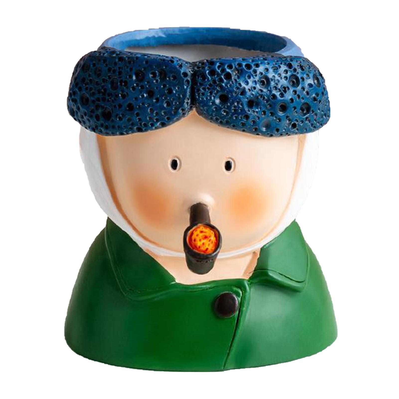 Niedlicher Schreibtisch-Stifthalter Harz Cartoon Schön Schreibtisch-Schreibwaren-Organizer für Bleistift Stift Mona