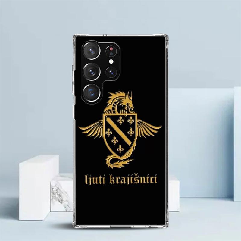 Bosnien und Herzegowina Flagge Handyhülle Für Samsung Galaxy S24 S25 Edge S26 Ultra S22 S23 Plus S21 + S20 FE Weiche TPU Rückseite G Samsung S25 Edge