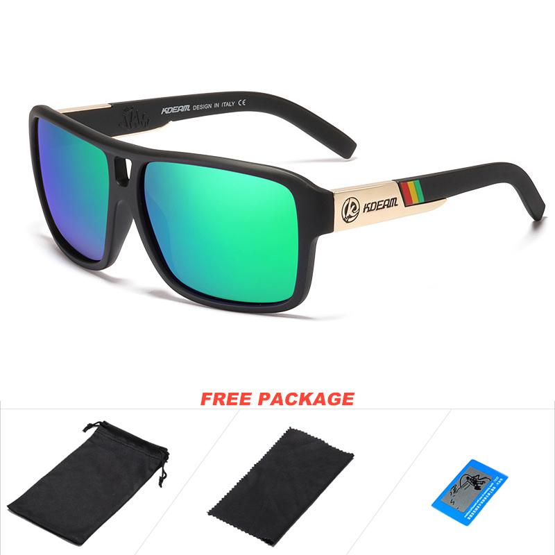 Polarisierte Sonnenbrille für Herren, quadratischer Rahmen, Sport-Sonnenbrille für den Außenbereich, 100 % UV-Schutz, Autofahrbrille, Sonnenbrille für Herren