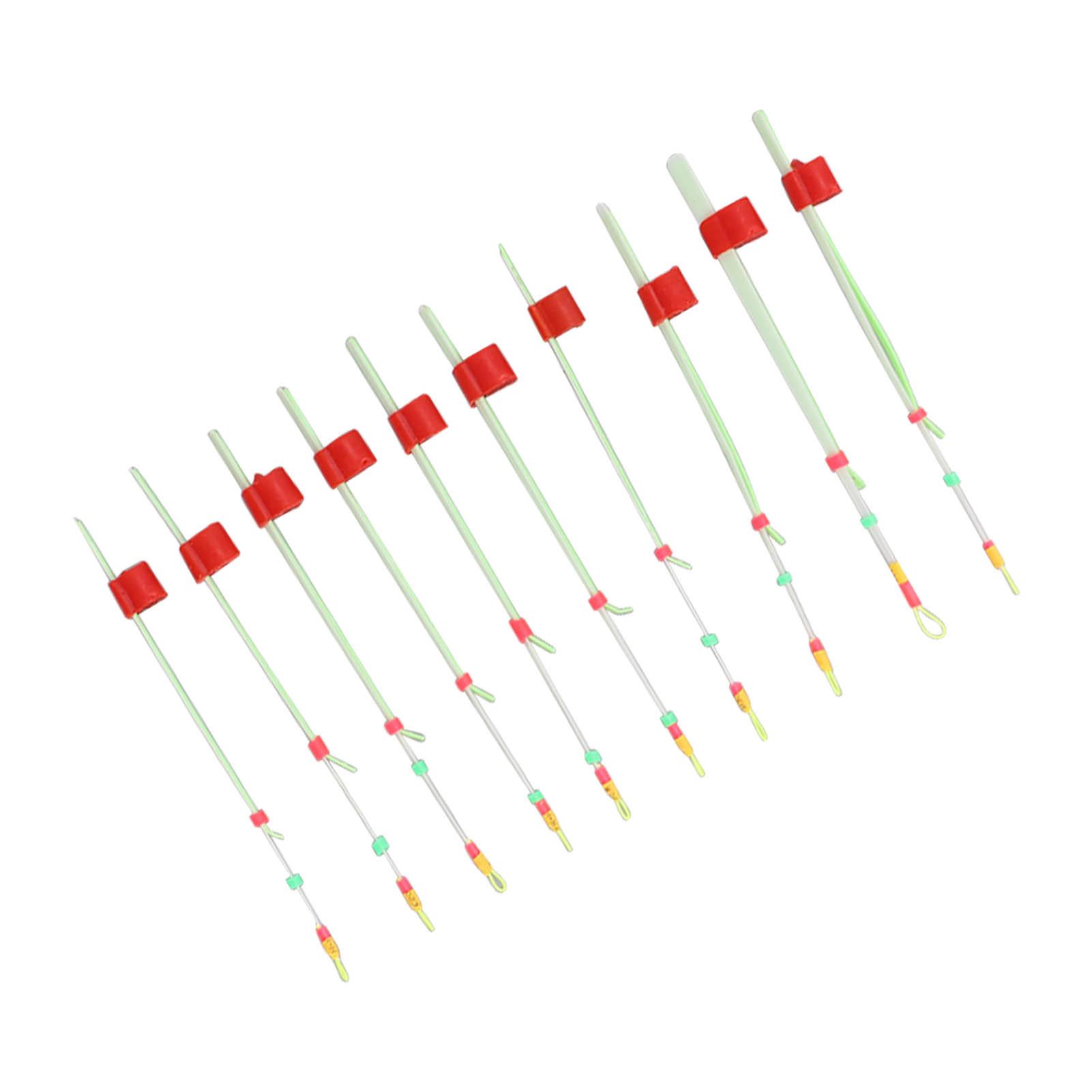 10 Stück Mini Eis Angelrute Top Tip Pole Front End für Winter Eis Angeln Zubehör