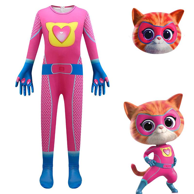 Super Kitty Team Super Kitty Strumpfhosen Kleidung Performance Kostüm 170 pink