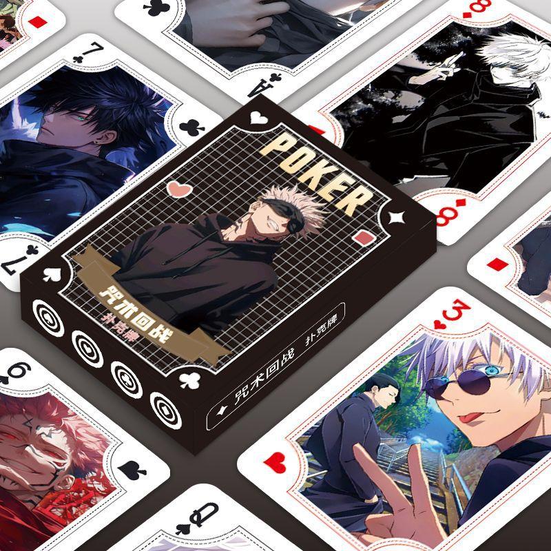 Anime Jujutsu Kaisen Poker Karten Spiel Brettspiele Itadori Yuji Spielzeug Deck Karte