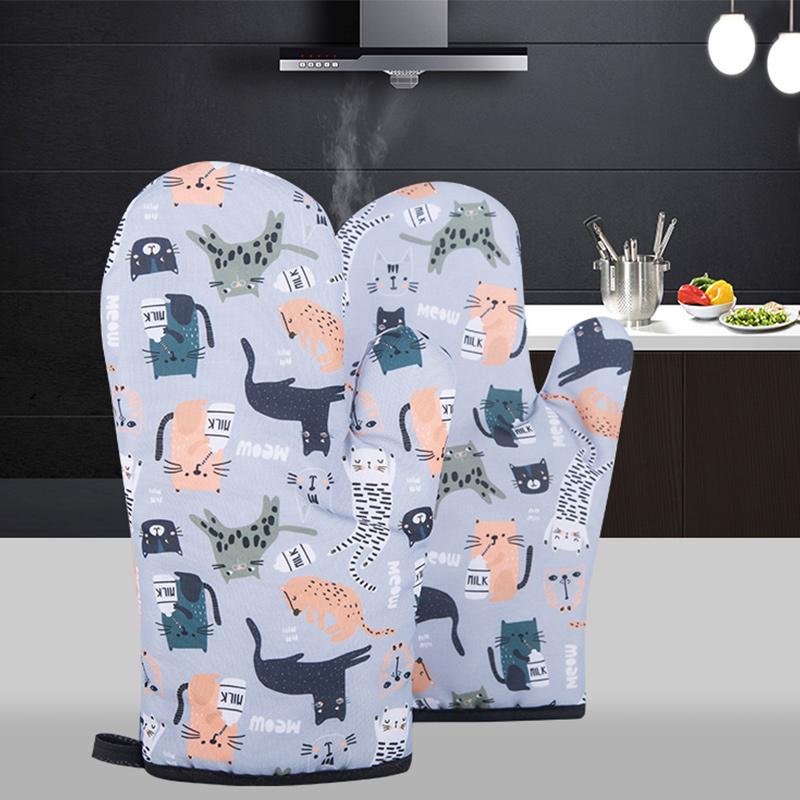 Mikrowellenhandschuhe Topflappen Verbrühschutz Hitzebeständig Isolierung Rutschfest Küchenwerkzeuge Ofenhandschuhe Backzubehör