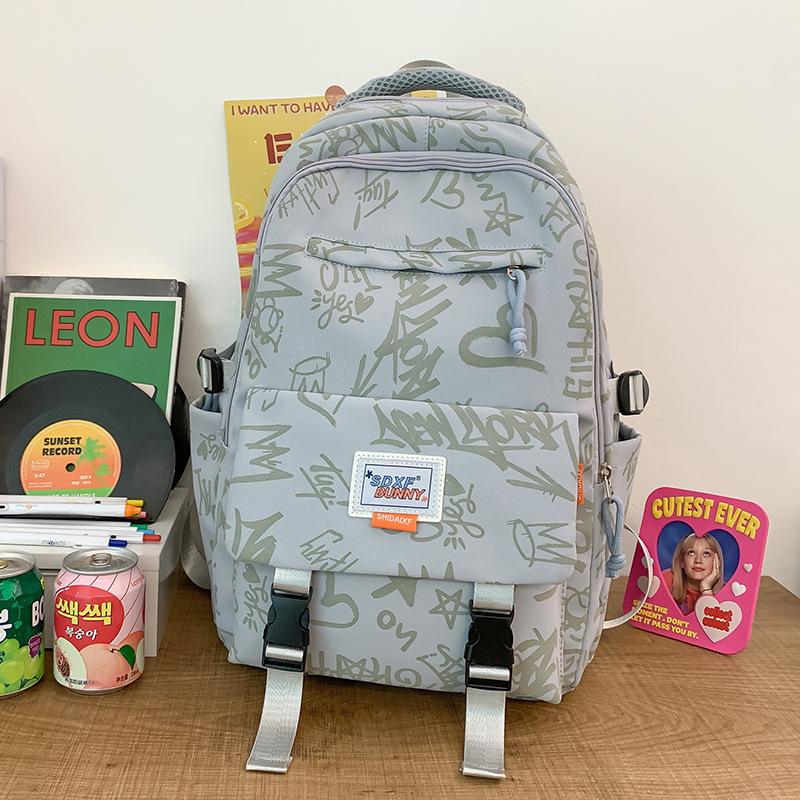 Kinder Schultaschen Grundschule Mädchen Junior High School Schüler Hoch Aussehend Schmutzabweisend Druck Schulrucksack