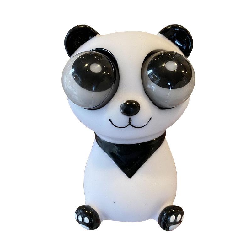 Lustiger Quetsch-Pandabär-Puppe Augapfel-Herausschieß-Spielzeug Knet-Grünes-Insekt Fidget Anti-Stress-Spielzeug für Erwachsene Kinder Interaktives Spielzeug