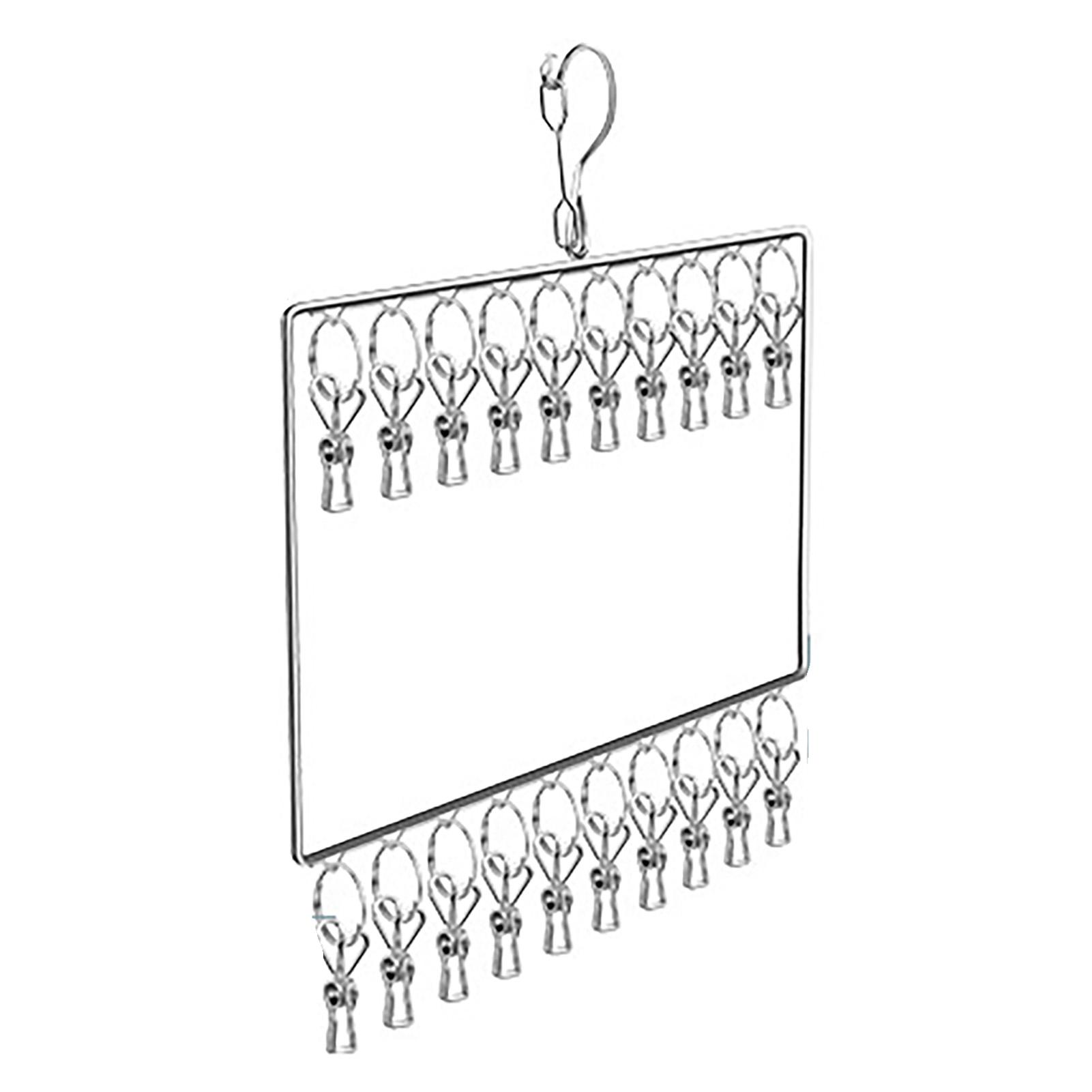 Socken-Trockenständer aus Edelstahl für Handtücher Stoffwindeln BHs Babykleidung Unterwäsche Hut Handschuhe 2