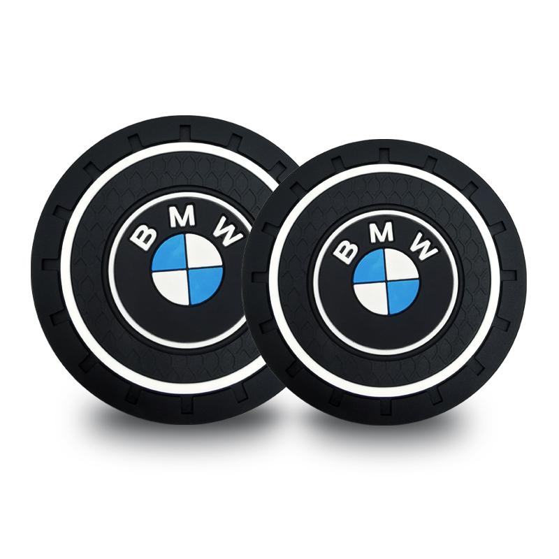 Auto Becheruntersetzer Rutschfest Flaschenhalter Untersetzer Für BMW M E34 E36 E60 E90 E46 E39 E70 F10 F20 F30 X5 X6 X1 M3 M5 M6 E71 F01 BMW 2PCS
