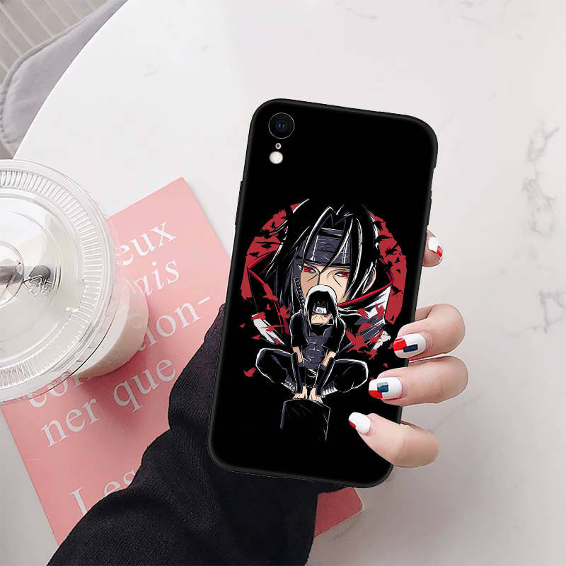 Naruto Akatsuki Handyhülle für iPhone 6 6s 7 8 11 12 13 14 15 XS Pro Max XR X SE Samsung S20 S21 S22 S23 S24 FE Ultra S8 S9 S10 Plus Lite S21S S10E Samsung S20 Plus capriblau