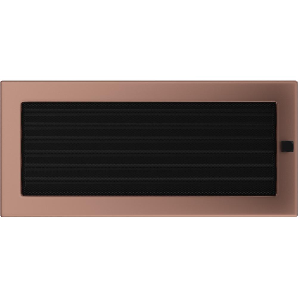 Lüftungsabdeckung 17x37 aus galvanischem Kupfer mit Jalousien