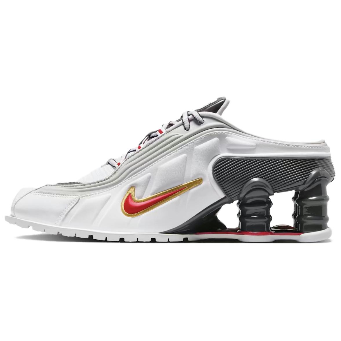 Martine Rose x Nike Shox Mule MR4 Metallic Platinum Varsity Red Damen Sneaker Grau Weiß Dunkelgrau IM5420-100 35.5