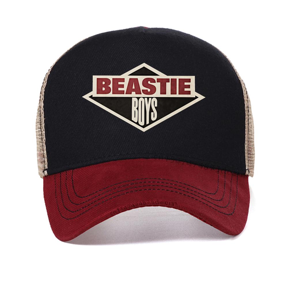 Beastie Boys Vintage Hip Hop Kappe Band Herren Rock Rapper Liebhaber Musik Fan Geschenk Baseballkappen Mode Freizeit Verstellbare Trucker-Kappe Adjustable