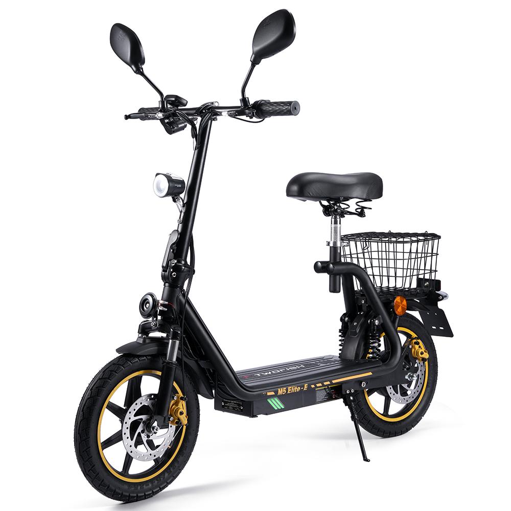 Twofish TFH M5ELITE 48V E BK Elektroroller für Erwachsene 500W Motor 48V 13Ah Akku 14 Zoll Offroad-Reifen Outdoor-Roller schwarz