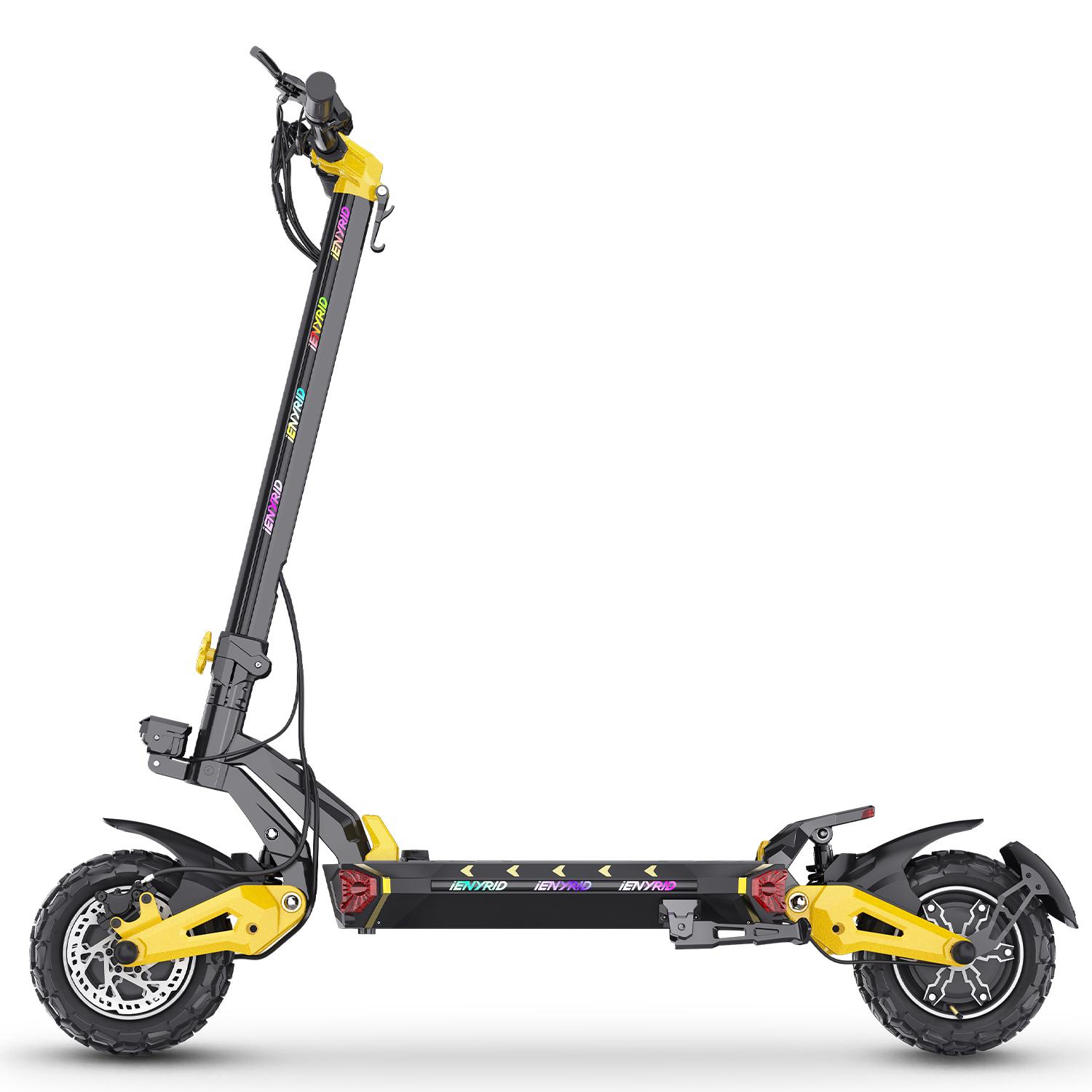 IENYRID IE-ES60 All-Terrain Erwachsenen E-Scooter 1200W*2 Dualmotor 48V23Ah Akku Outdoor Elektroroller 11 Zoll Offroad-Reifen Faltbarer E-Scooter