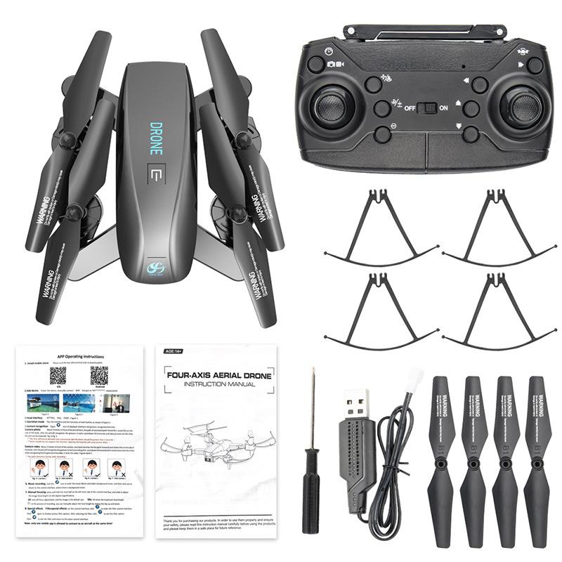 Neue S173 RC Drone 4K Dual Kamera Quadrocopter Folding Flugzeug Optischen Fluss Positionierung WIFI FPV Hubschrauber Lange Ausdauer Luft 1 battery schwarz