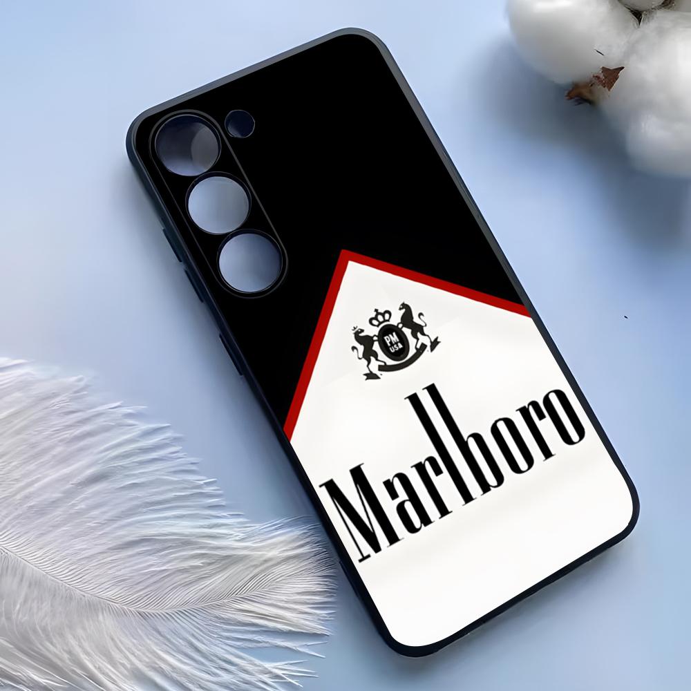 Zigaretten-M-Marlboross Handyhülle Für Samsung S25 Ultra S24 S23 S22 S21 S20 Plus Fe Galaxy A54 A53 A34 A25 Silikonhülle Samsung S21 FE
