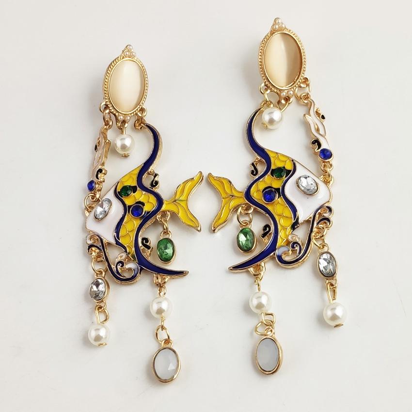 Ohrringe Mode tropische Fische Harz Ohrringe Modeschmuck für Frauen Mädchen