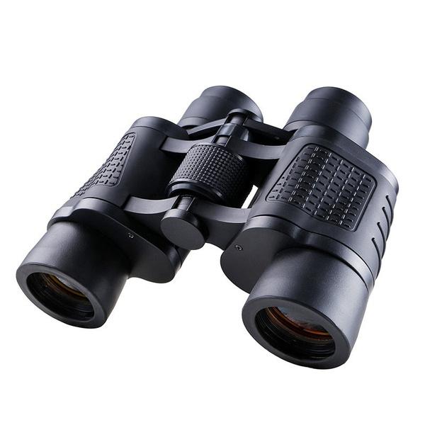 2022 HD 80x80 Zoom Professionelles Fernglas, wasserdicht und beschlagfrei, Outdoor-Wandern, Jagd-Fernglas, 10000 m, leistungsstarkes optisches HD-Objektiv, Nachtsicht schwarz