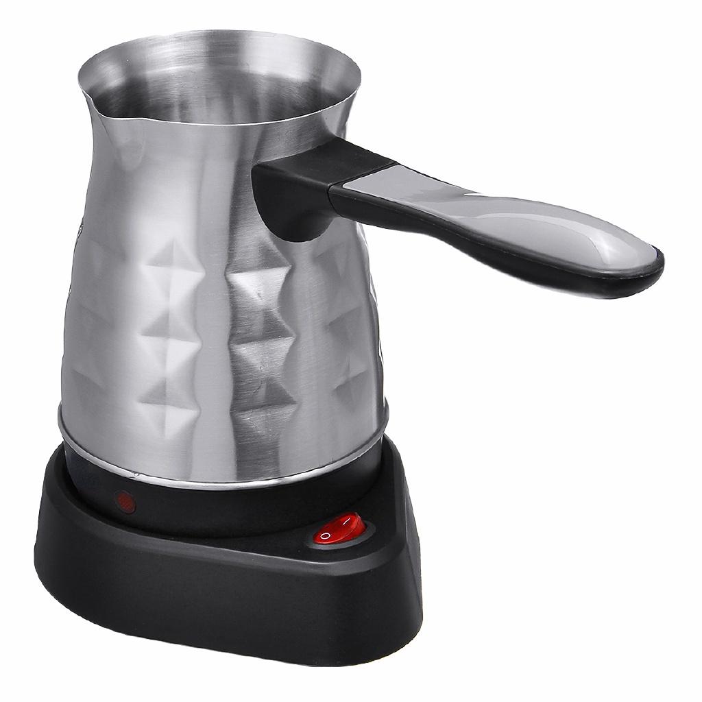 500 ml 600 W Elektrische Kaffeemaschine Töpfe Wasserkocher Türkische Espresso Perkolator Hause Edelstahl Tee Milch Kaffeemaschine