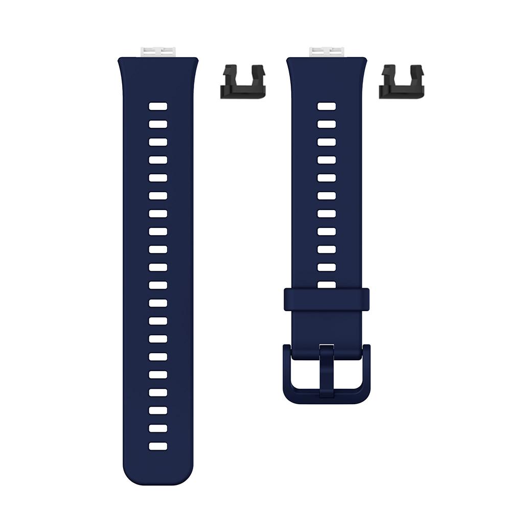 Silikon-Armband für Huawei Watch Fit Smart Watch Band Ersatzarmband für Huawei Watch Fit Armband nachtblau