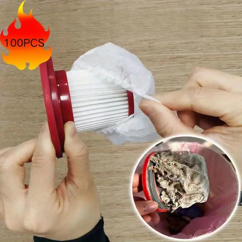 50 Stück/100 Stück, Einweg-Filterelement für Staubsauger, universelles Filterzubehör aus Vliesstoff für Staubsauger 100pcs