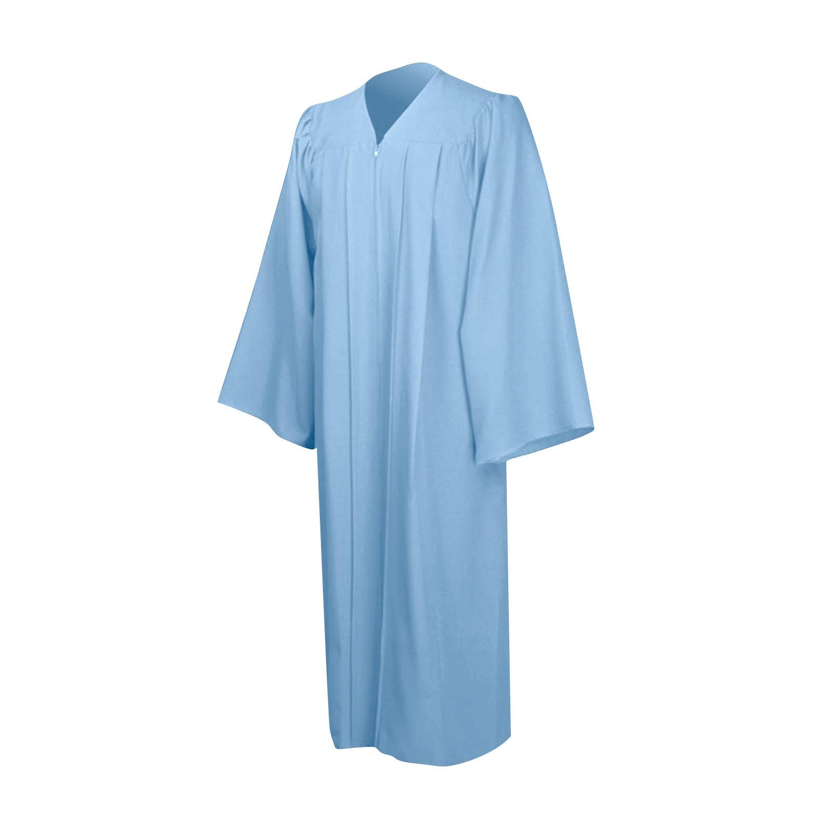 Unisex-Chorroben für die Kirche, Taufe, Konfirmation, Abschlussrobe, Pfarrer- und Richterrobe L hellblaue