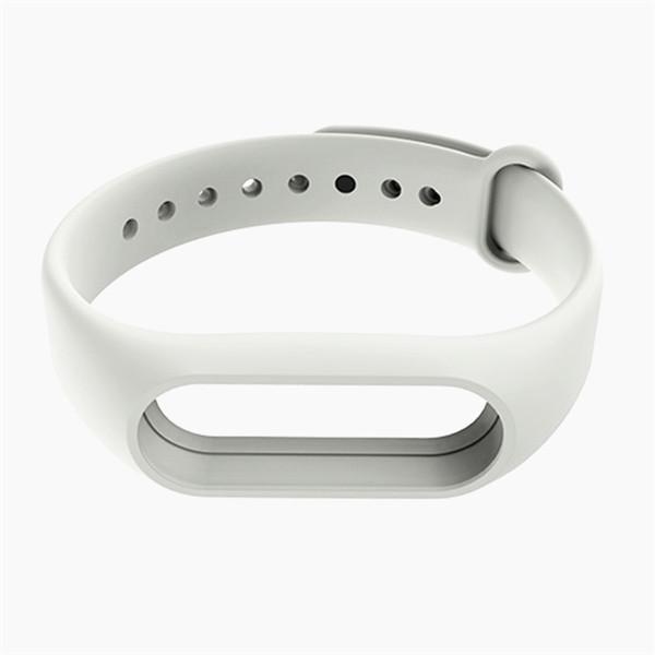 Für Xiaomi Mi Band 2 Soft TPE TPU Strap Gürtel Armband Armband Armband Ersatz as the picture weiß