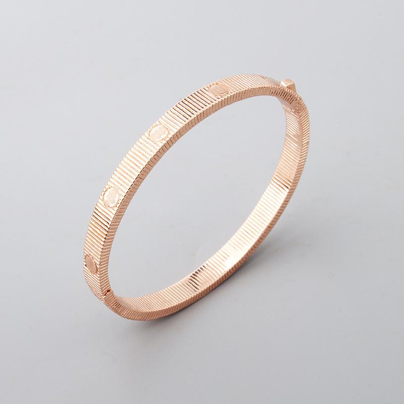 Neues Liebe Endlos Gestreiftes Armband Set Temperament Männer und Frauen High-End Partnerringe 19cm