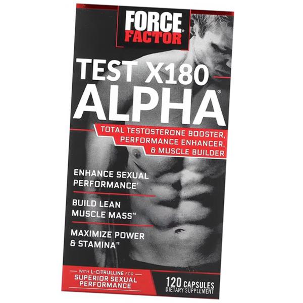 Testosteron-Booster in Kapseln, Test X180 Alpha, Force Factor 60 Kapseln (08641011) 60caps