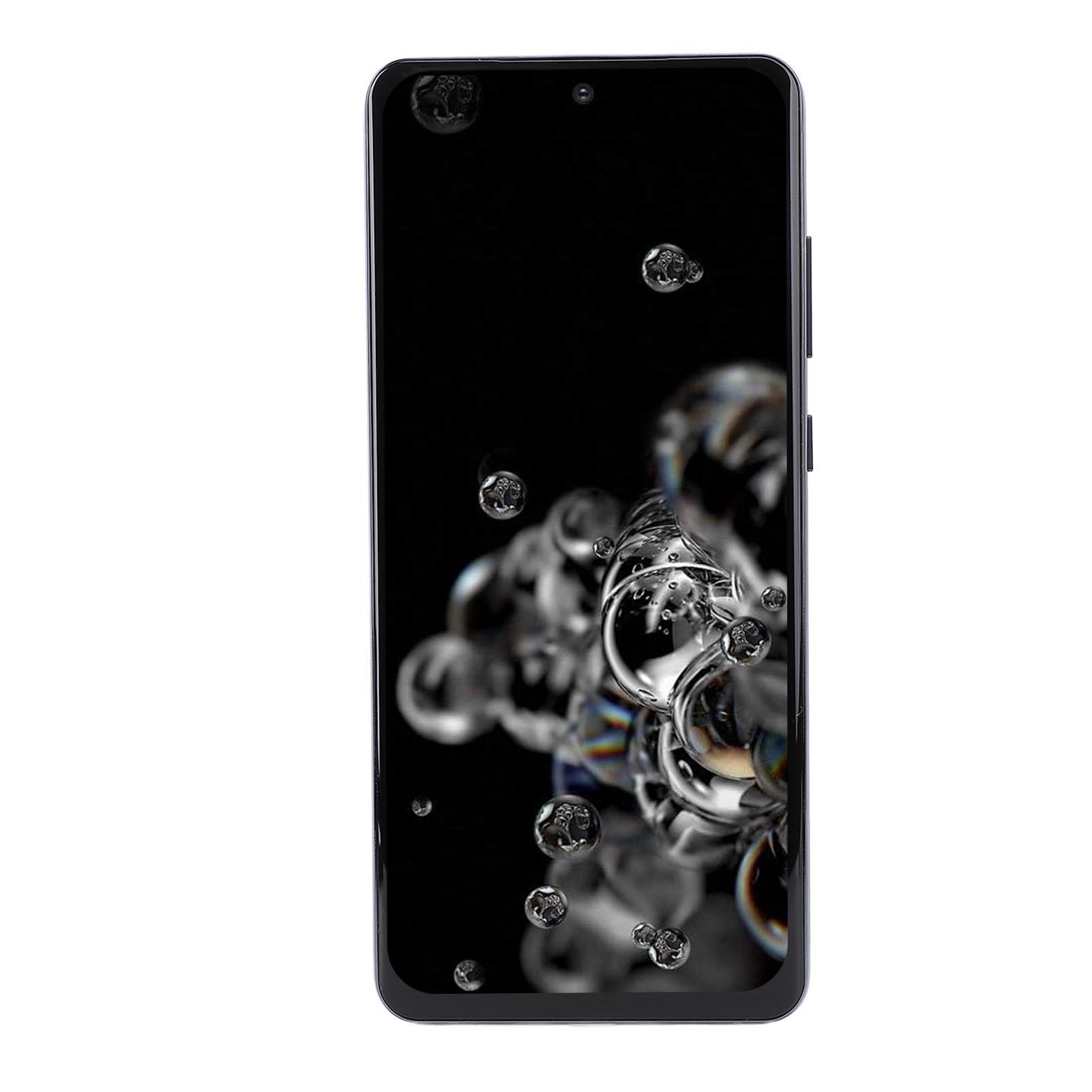 6,9 Zoll LCD-Bildschirm Ersatz für Galaxy S20 Ultra Handy LCD Digitizer Baugruppe mit Rahmen Reparatur schwarz