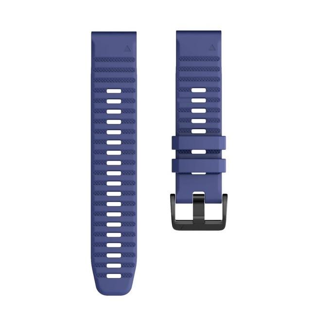 26mm 22mm Quick Fit Armband für Garmin Fenix 6X 6X Pro 5X 3 3HR Silikon Easyfit Handgelenk Band für Garmin Fenix 6 6 Pro 5 5 Plus forerunner935 22mm Fenix 6 Pro dunkelblaue