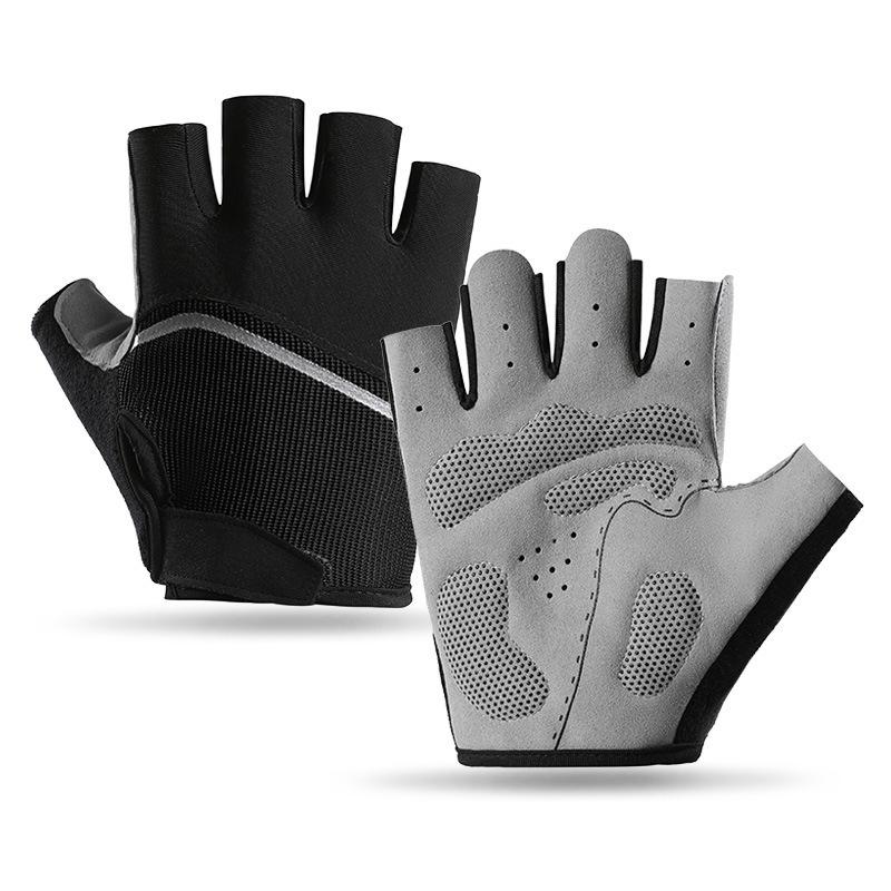 Fahrrad Halbfingerhandschuhe für Herren und Damen Sommer Rennrad Mountainbike Fahrrad Netzstoff Verschleißfest Rutschfest Stoßdämpfend Atmungsaktiv Handschuhe XL
