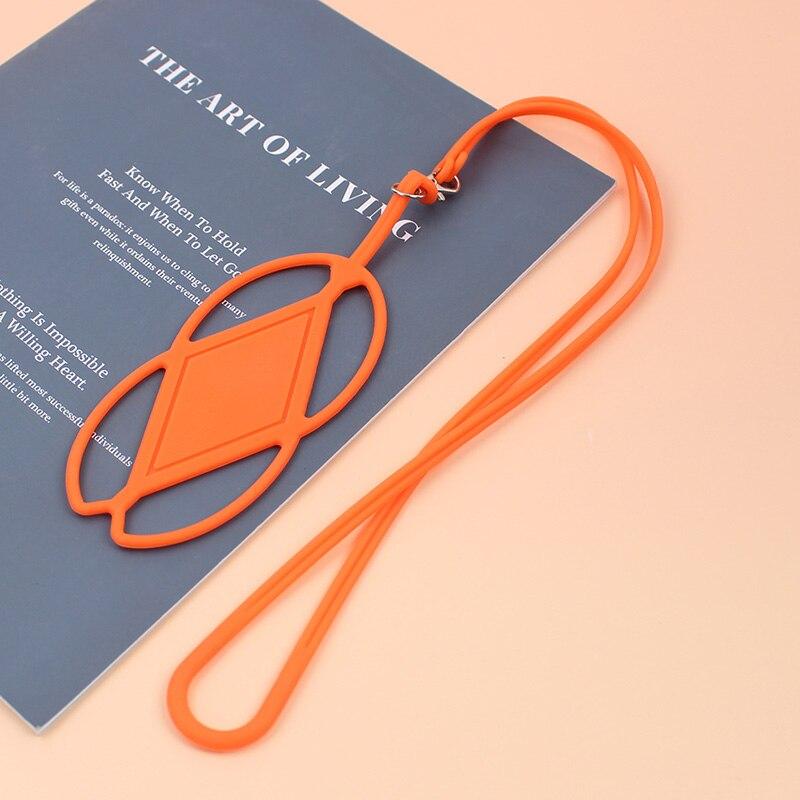 Silikon Handy Lanyard Halter Fall Abdeckung Universal Telefon Neck Strap Halskette Sling Für Smart Handy lanyard für telefon orange
