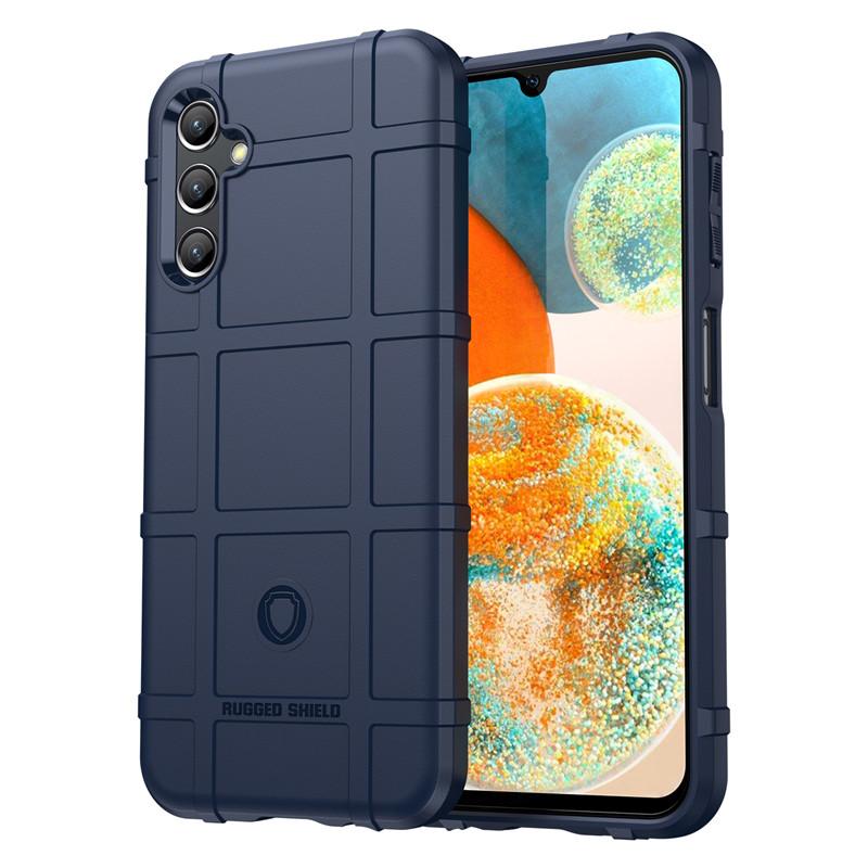 Für Samsung Galaxy A14 5G Hülle Samsung Galaxy A04E A14 A24 A34 A54 5G Hülle Stoßfest Panzer Gummi Rutschfest Handy Rückseite Hülle For Samsung A14 5G blau