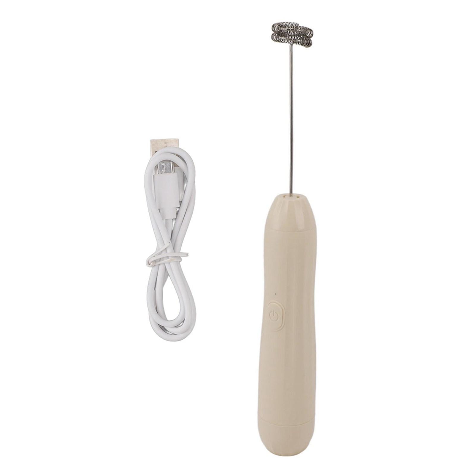 Mini Handmilchaufschäumer USB Wiederaufladbarer Elektrischer Schneebesen Getränkemixer 3 Geschwindigkeiten Edelstahl Schaum L(for 6.5-9kg)