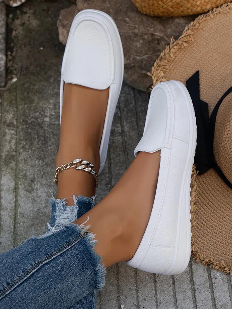 Sommer Keilabsatz weiße Krankenschwester Schuhe Frauen weiche Sohle Mode lässig bequem rutschfeste flache Sportschuhe Frauen 39 white