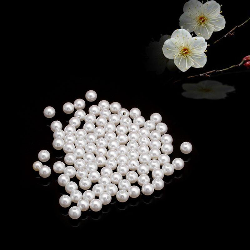 Hohe Qualität Imitation Perlen Lose Perlen Abstandshalter Perle Schmuckherstellung Neu DIY Zubehör Hohe Qualität Acryl 6mm
