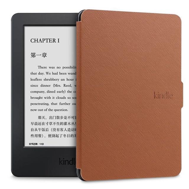 Für Capa Amazon Kindle Paperwhite 1/2/3 Hülle Ultra Slim Case für Tablet 6 Zoll Shell mit Schlaffunktion braun