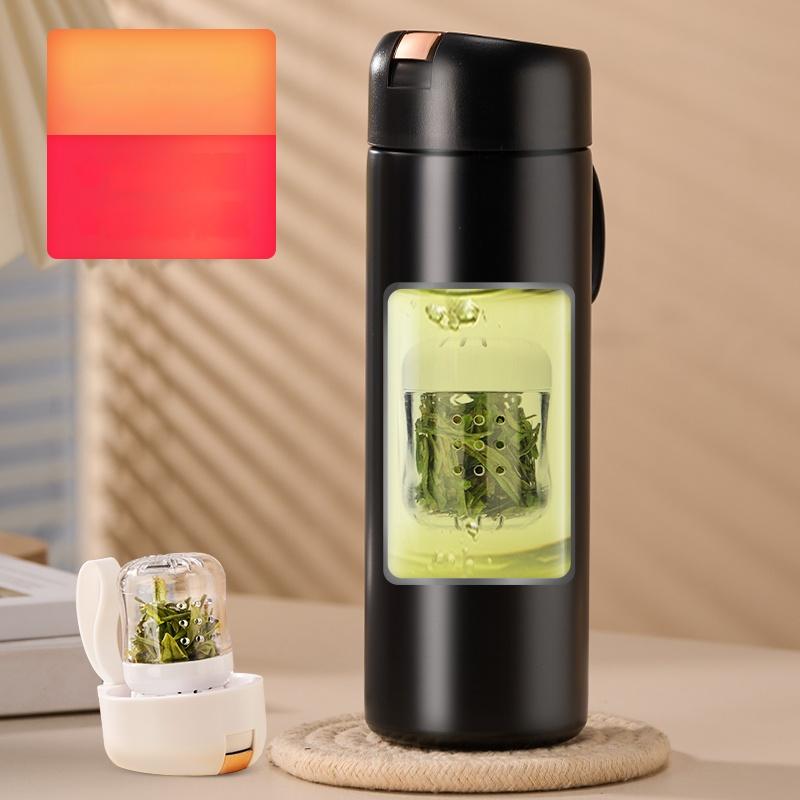 Magnetische Teetasse Tee-Trenntasse Edelstahl Wasserflasche Kaffee Vakuum Wasserflasche Thermosflasche 420ml