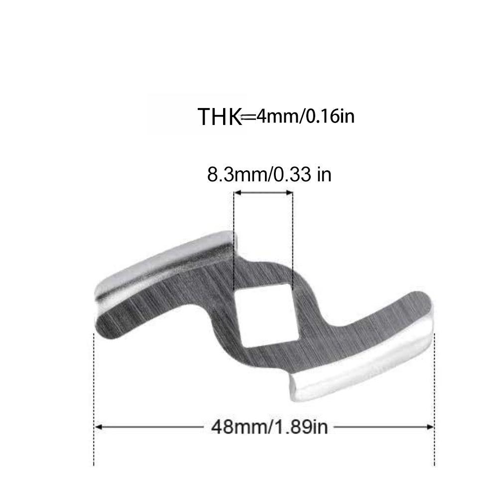 1pc Fleischwolf Platte Net Cut Fleischwolf Teile Elemente Ersetzen Edelstahl Fleisch Loch Platte Square hole straight blade
