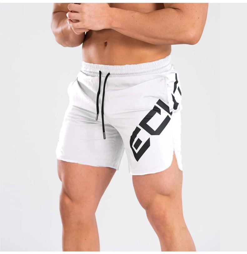 Laufshorts Herren Sport Jogging Fitness Shorts Quick Dry Herren Fitnessstudio Herren Fitness Fußball Sport Fitnessstudios Herren Kurze Hosen L weiß