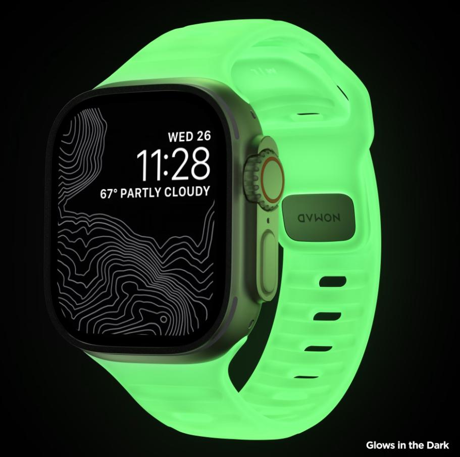 Armband für Apple Watch 45 49 42 41 44 40 38 mm, leuchtendes Glow-Armband für Apple Watch 45 mm, Serie 9, für iWatch Ultra 8 7 6 5 4 SE 42 44 45 49mm