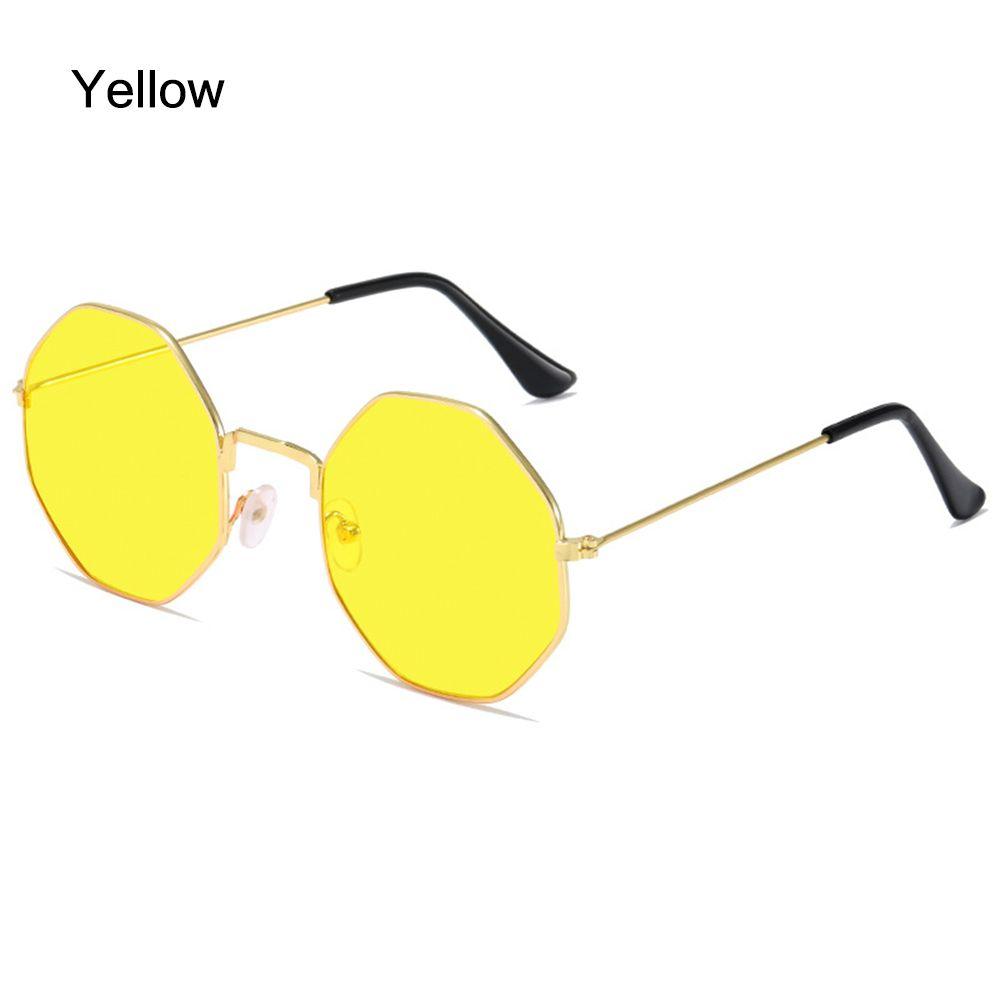 Modeaccessoires UV 400 Schutz Schutz Sonnenbrillen Achteckiges Polygon Retro-Sonnenbrillen Sonnenbrillen für Damen Herren's Shades