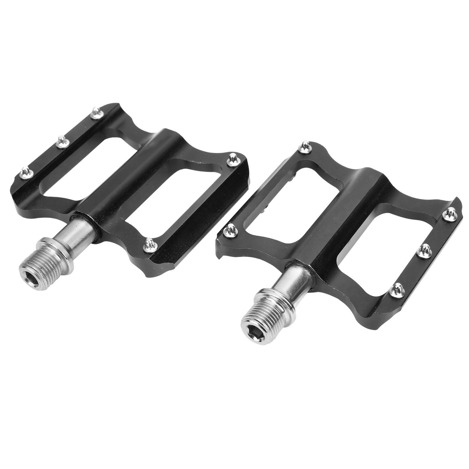 ZTTO Rennrad Ultraleichtes Flachpedal Aluminiumlegierung Rutschfest Fahrradpedal Fahrradzubehör(Schwarz )