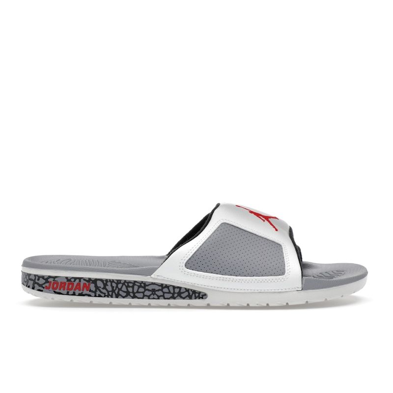 Air Jordan Jordan Hydro 3 Retro Slide White Cement Herren Sneaker Summit-White Cement-Grey Black 854556-101 40