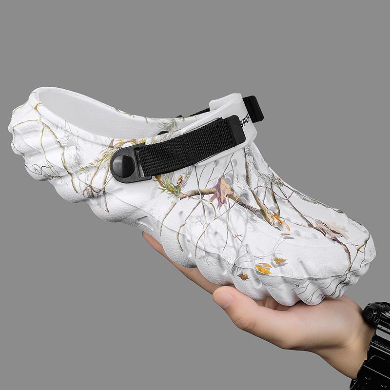 38-47 Sommer Männer Sandalen Heißer verkauf Outdoor Garten Clogs Loch Schuhe Männlichen Casual Schuhe Wasser Schuhe Komfort Hause weiche Hausschuhe 39 weiß