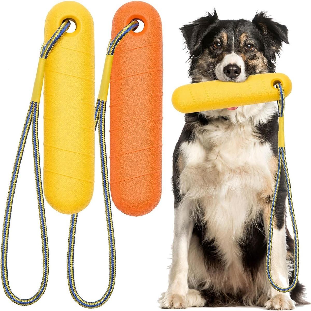 2 Stück Hundewasser schwimmende Spielzeuge 8,66 Zoll Eva Interaktive Trainings Stopper Spielzeug Mit Spielzeug Für Sommer Außen Schwimmbad Haustier Spielzeug